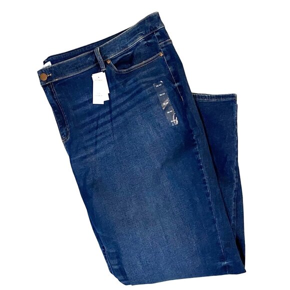 Lane Bryant High Rise Straight Leg Jeans Womens 38/40 Flex Magic Waistband Plus - Picture 1 of 7